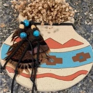 Native American wood decoration wall hanging southwestern